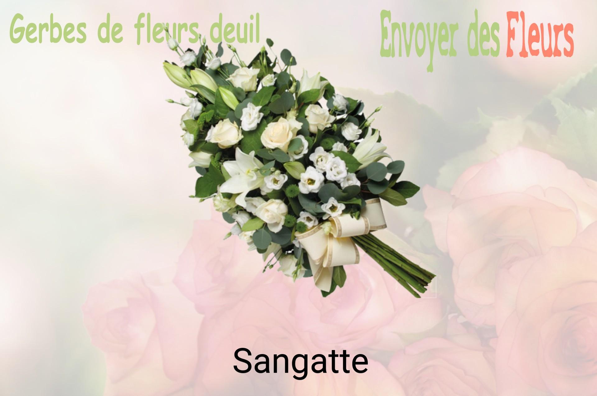 Gerbe de fleurs de deuil livrée à Sangatte